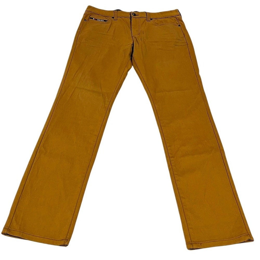 Fried‎ Denim Tobacco Brown Straight Leg 5-Pocket Pants Men's 36x32
